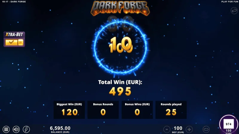 Dark Forge - एक गहरे रंग के पैलेट के साथ सुपर फ्री स्पिन्स बोनस मोड